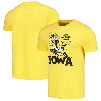 Shop Homefield Gold Iowa Hawkeyes "until The Game Is Won" T-shirt