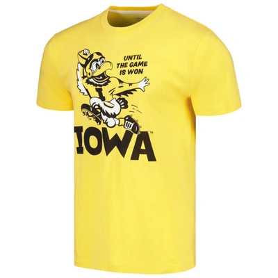 Shop Homefield Gold Iowa Hawkeyes "until The Game Is Won" T-shirt