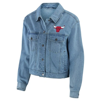 Shop Wear By Erin Andrews Chicago Bulls Full-snap Denim Jacket