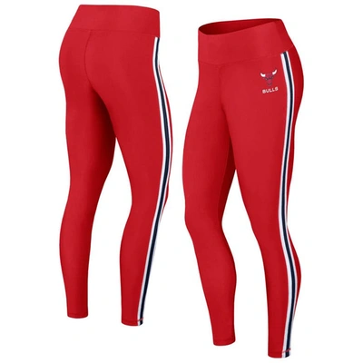 Shop Wear By Erin Andrews Red Chicago Bulls Color-block Leggings