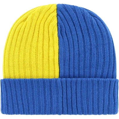 Shop 47 ' Royal Los Angeles Rams Fracture Cuffed Knit Hat