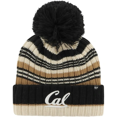 Shop 47 ' Khaki Cal Bears Barista Cuffed Knit Hat With Pom