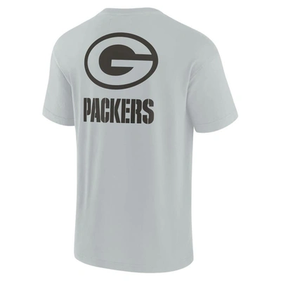 Shop Fanatics Signature Unisex  Gray Green Bay Packers Elements Super Soft Short Sleeve T-shirt