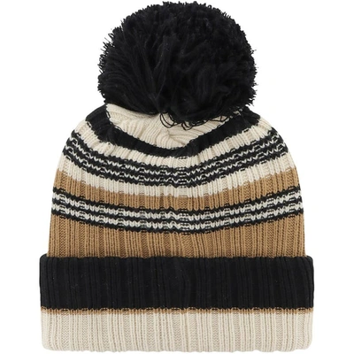 Shop 47 ' Khaki Nebraska Huskers Barista Cuffed Knit Hat With Pom
