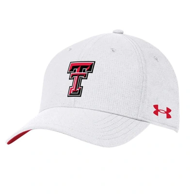 Shop Under Armour White Texas Tech Red Raiders Coolswitch Airvent Adjustable Hat