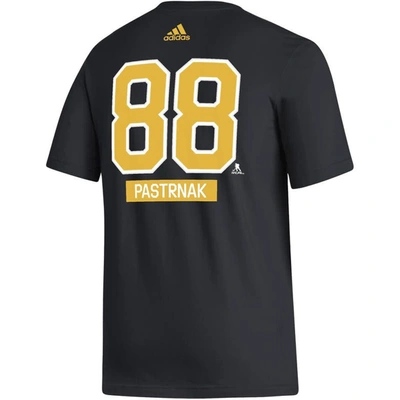 Shop Adidas Originals Adidas David Pastrnak Black Boston Bruins Fresh Name & Number T-shirt