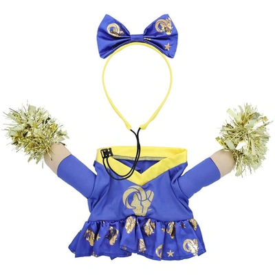 Shop Jerry Leigh Los Angeles Rams Cheer Dog Costume In Blue
