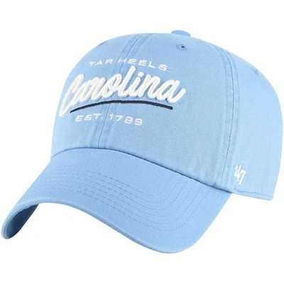 Shop 47 ' Light Blue North Carolina Tar Heels Sidney Clean Up Adjustable Hat