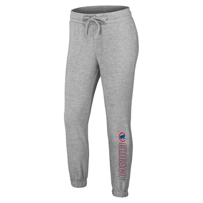 Shop Wear By Erin Andrews Gray Chicago Cubs  Knitted Lounge Set
