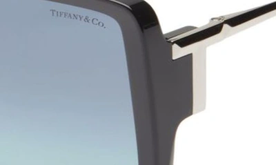Shop Tiffany & Co 55mm Gradient Square Sunglasses In Blue