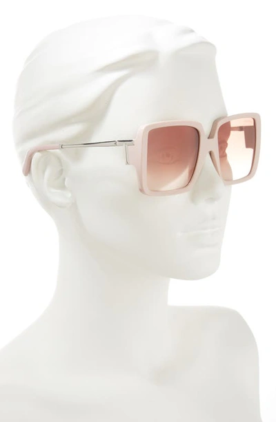 Shop Tiffany & Co 55mm Gradient Square Sunglasses In Pink Gradient