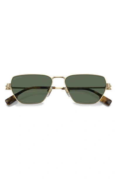 Shop Burberry 56mm Square Sunglasses In Light Gold