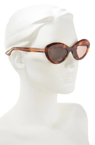 Oliver Peoples 53mm X Khaite 1968c Oval Sunglasses In Dark Brown