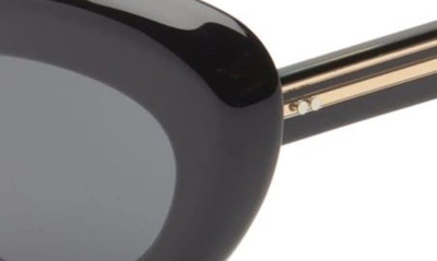 Oliver Peoples 53mm X Khaite 1968c Oval Sunglasses In Black