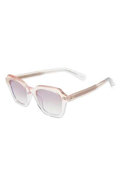 Oliver Peoples Kienna Mirrored Acetate Square Sunglasses In Tan