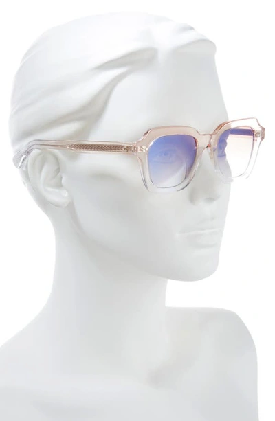 Shop Oliver Peoples Kienna 51mm Mirrored Gradient Square Sunglasses In Tan