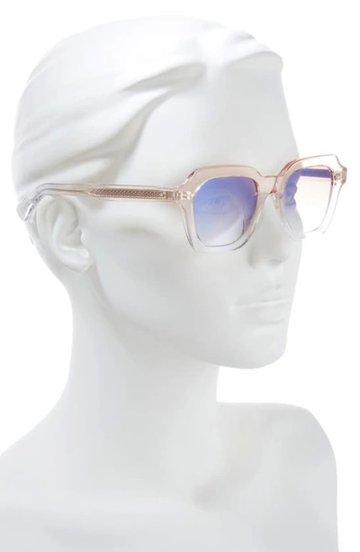Oliver Peoples Kienna Mirrored Acetate Square Sunglasses In Tan
