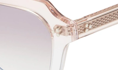 Oliver Peoples Kienna Mirrored Acetate Square Sunglasses In Tan