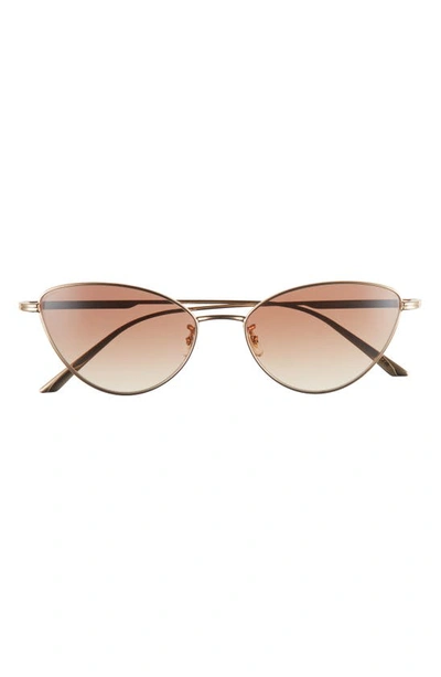 Shop Oliver Peoples X Khaite 1998c 56mm Cat Eye Sunglasses In Gold