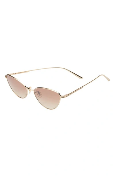 Shop Oliver Peoples X Khaite 1998c 56mm Cat Eye Sunglasses In Gold