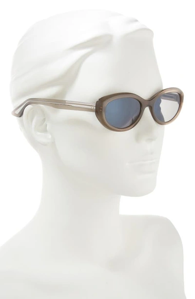 Shop Oliver Peoples X Khaite 1968c 53mm Oval Sunglasses In Taupe