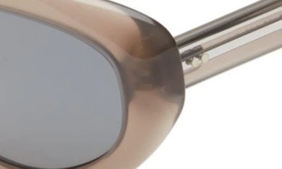 Shop Oliver Peoples X Khaite 1968c 53mm Oval Sunglasses In Taupe
