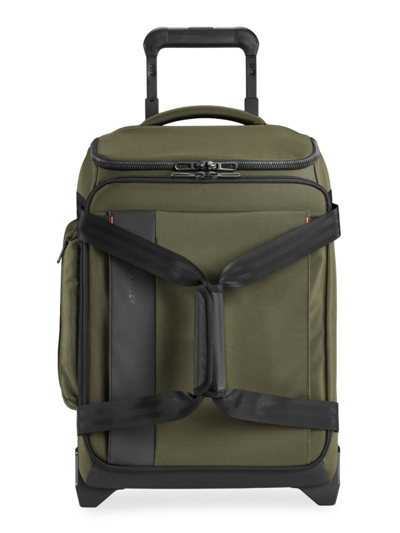 Shop Briggs & Riley Men's Zdx Carry-on Rfid-blocking Roller Duffel Bag In Hunter
