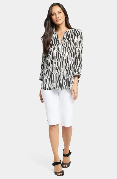 Shop Nydj Pintuck Blouse In Giselle Geo