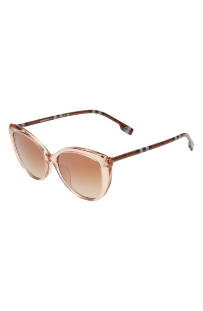 Shop Burberry 54mm Cat Eye Sunglasses In Peach
