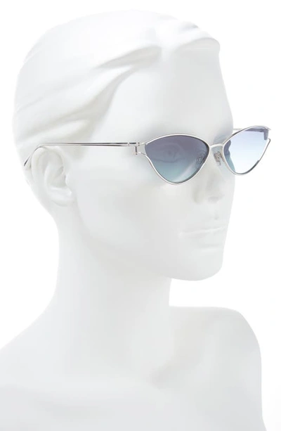 Shop Tiffany & Co . 61mm Cat Eye Sunglasses In Silver