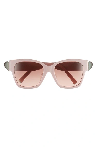 Shop Tiffany & Co . 54mm Gradient Square Sunglasses In Pink