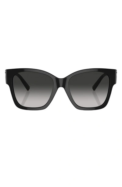 Shop Tiffany & Co 54mm Gradient Square Sunglasses In Black