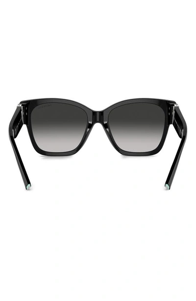 Shop Tiffany & Co 54mm Gradient Square Sunglasses In Black