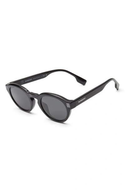 Shop Burberry 50mm Phantos Sunglasses In Dark Grey