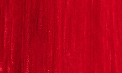 Shop Steve Madden Imann One-button Crushed Velvet Blazer In Red