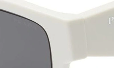Shop Prada Symbole 54mm Pillow Sunglasses In Bone