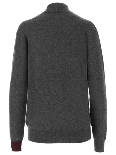 Shop Patou Graphite Grey Wool And Cashmere Jumper In Grigio