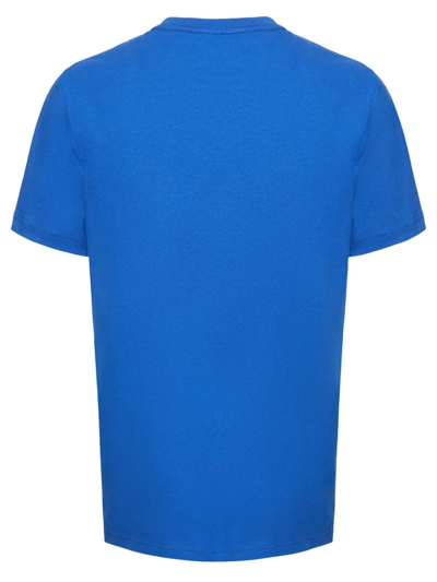 Shop Apc Blue Cotton T-shirt