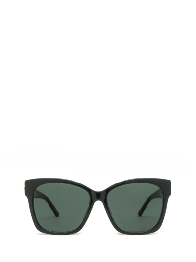 Shop Balenciaga Eyewear Dynasty Square Frame Sunglasses In Green