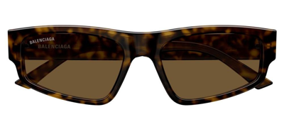 Shop Balenciaga Eyewear Square Frame Sunglasses In Multi