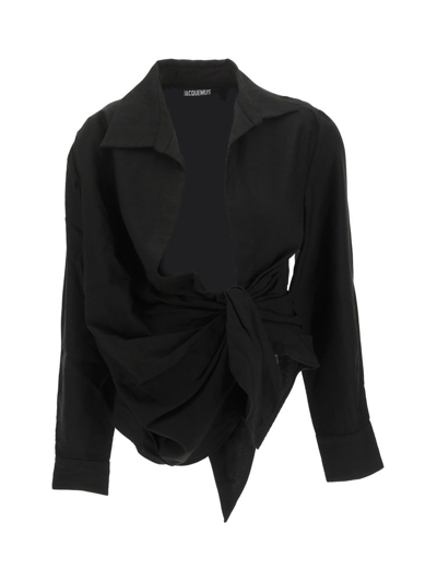 Shop Jacquemus Tie In Black