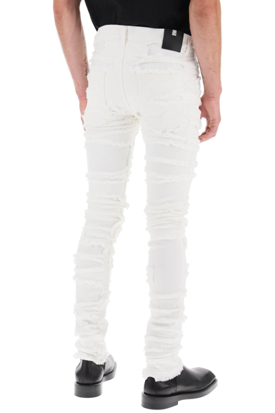 Shop Alyx 1017  9sm Ripped Effect Skinny Jeans Men In White