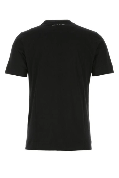 Shop Alyx Man Black Cotton T-shirt