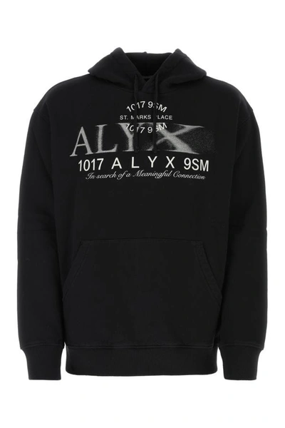 Shop Alyx Unisex Black Cotton Oversize Sweatshirt