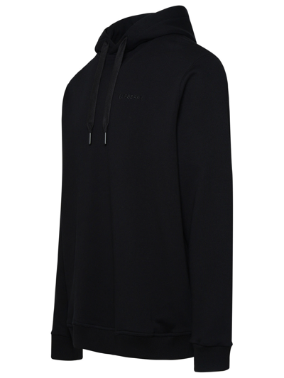 Shop Burberry Man Enra Cotton Sweatshirt In Black
