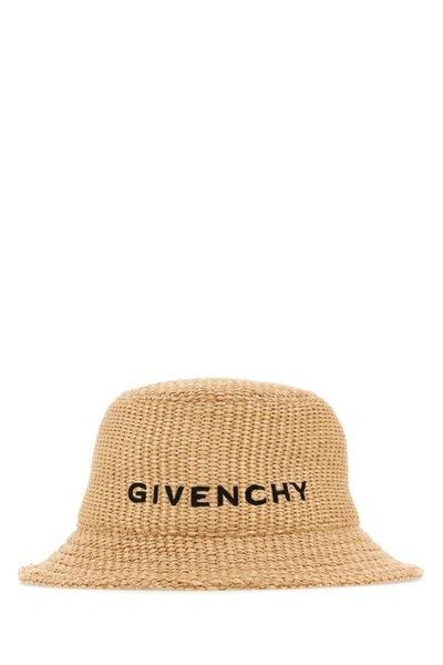 Shop Givenchy Woman Raffia Bucket Hat In Brown