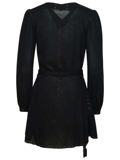Shop Maison Margiela Woman  Black Wool Dress