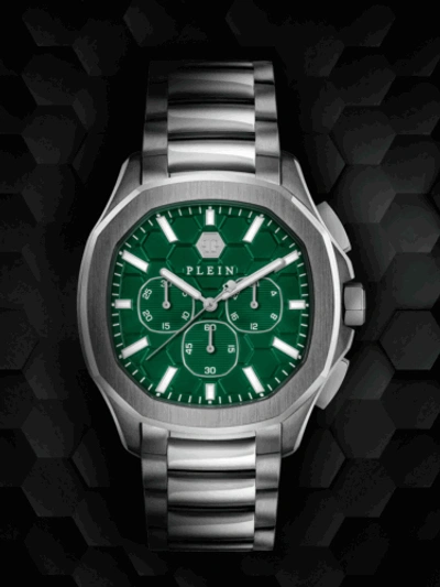 Pre-owned Philipp Plein Pwsaa0223 High-conic Chronograph Mens Watch 44mm