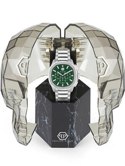 Pre-owned Philipp Plein Pwsaa0223 High-conic Chronograph Mens Watch 44mm