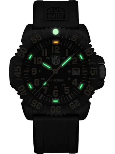 Pre-owned Luminox Sea Lion Orange Dial Men's Military Watch X2.2059.1